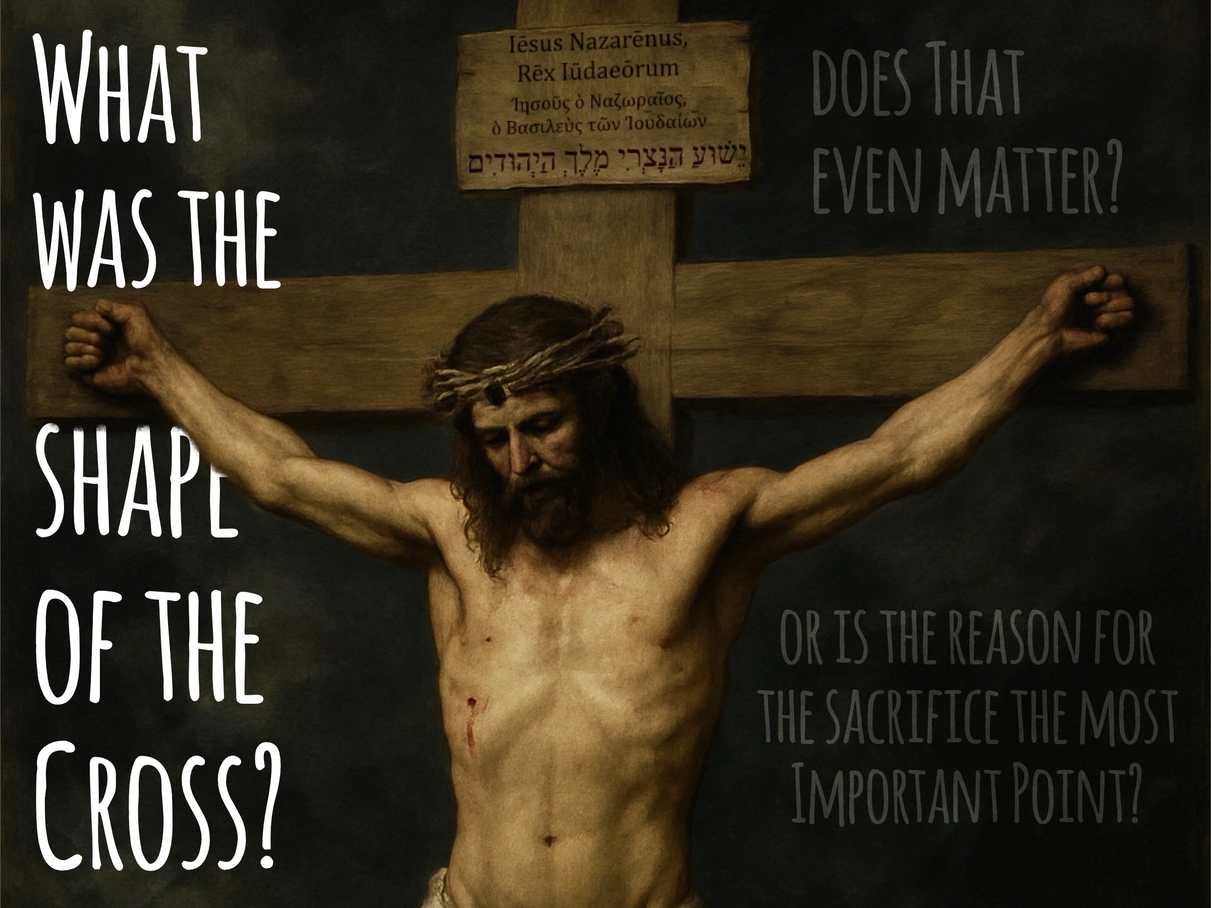 What was the shape of the Cross?