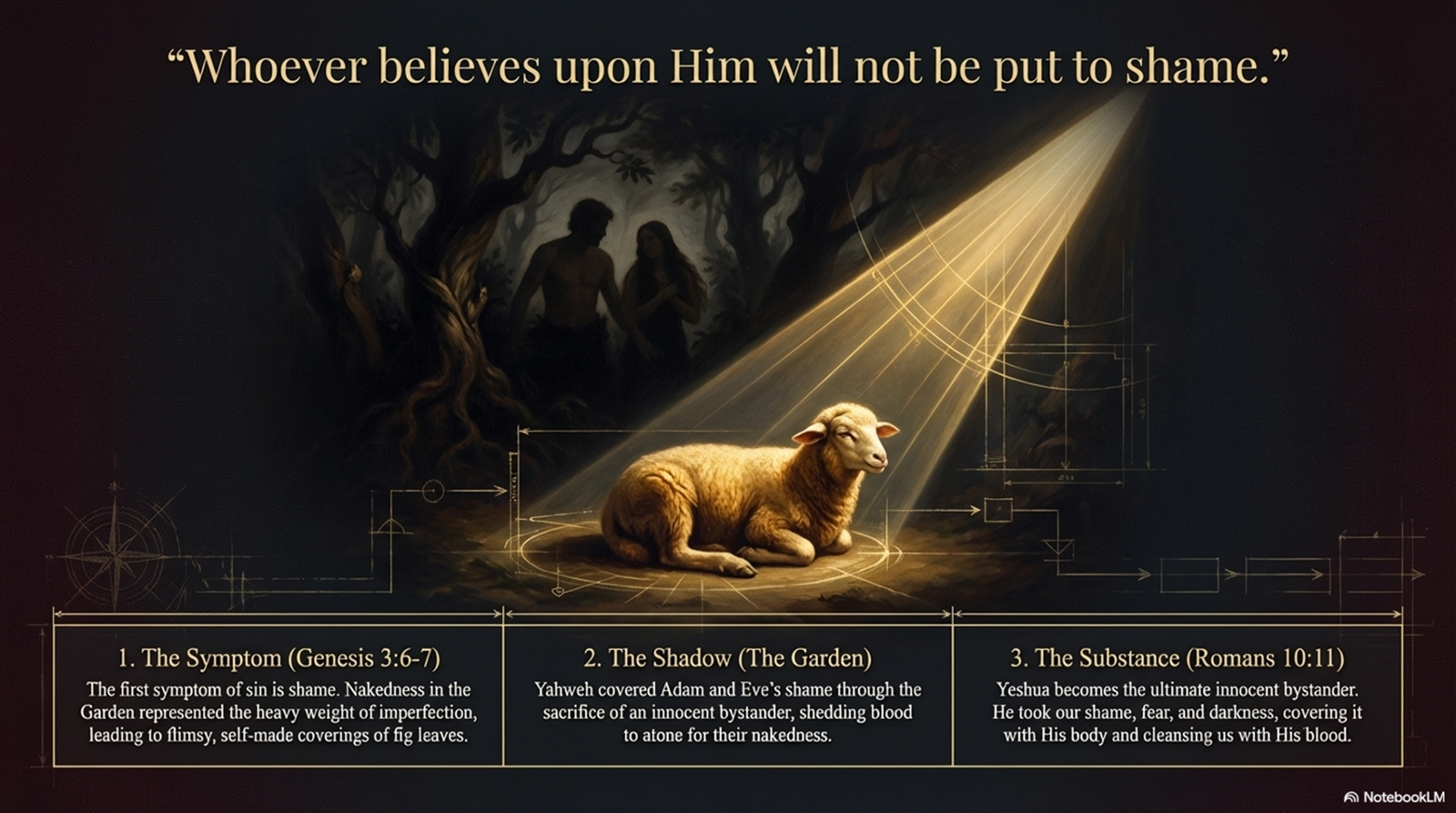 Yahweh replaces our shame with redemption, that leads to repentance.