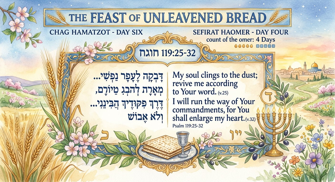 The Feast of Unleavened Bread 6th Day (4 day of the Omer)